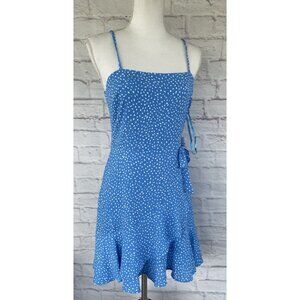 CITY VIBE Women's Junior's  Dress Blue Mini  Adjustable Straps Zip Size 7